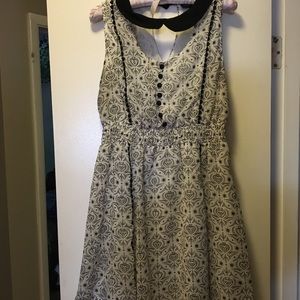 Funky black and white xl dress